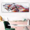 Colorful Cheval Décoration dintérieur Toile Peintures Combinaisons Peinture