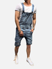 Combinaison Décontractée Courte Denim Homme Coupe Slim
