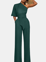 Combinaison One Asymétrique à Poches Solides à Taille Haute