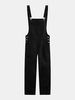 Combinaison pantalon en denim rétro à grandes poches pour hommes,  couleur unie