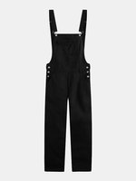 Combinaison pantalon en denim rétro à grandes poches pour hommes,  couleur unie