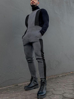 Combinaison sans manches en patchwork de blocs de couleur pour hommes