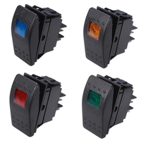 Commutateur de compteur de modification de voiture ASW-77D avec lampe LED 12V 20A