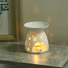 Céramique Blanc Brûleur À Huile Cire Melt Warmer Diffuseur Photophore Bougeoir Intérieur
