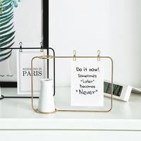 Céramique Fleur Plante Pot Vase Fer Mémo Carte Postale Porte-Photo Affichage Cadre Support Décor