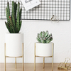 Céramique Fleur Plante Succulent Pot Intérieur Rack Jardin Présentoir Planter Titulaire Décor