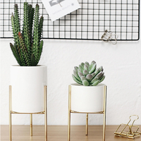 Céramique Fleur Plante Succulent Pot Intérieur Rack Jardin Présentoir Planter Titulaire Décor