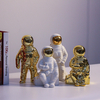 Céramique Space Man Sculpture Astronaute Cosmonaute Vase Ornement Statue Argent Pot