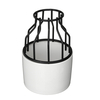 Céramique Vase Simple Fer Cadre Hydroponique Sol Culture Vert Radis Insérer Pot De Fleur