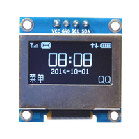 Écran 0.96 pouces 4 broches blanc LED IIC I2C OLED avec couvercle de protection décran Geekcreit pour Arduino - pro