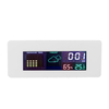 Écran couleur multifonction Température Humidité Compteur Hygromètre Moniteur Horloge avec calendrier Réveil Système 12/