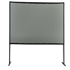 Écran de projecteur avec support 100 pouces PVC gris Soft HD 16: 9 Trépied portable Projecteur Rideau de cinéma Real Mul