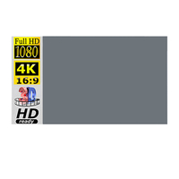 Écran de projection anti-lumière en métal MIXITO 60/72/84/92/110/130 pouces complet HD 4K 3D écran de gain antireflet ri