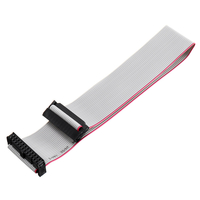 Écran du câble gris plat FC-24P IDC de 2, 54 mm LED connecté au câble de téléchargement JTAG