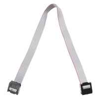 Écran du câble gris plat FC-8P IDC de 2, 54 mm LED connecté au câble de téléchargement JTAG