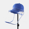 Écran facial amovible de casquette de baseball antipoussière unisexe