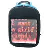 Écran LED sac à dos dynamique sac à dos bricolage WiFi LED ville marche publicité BackBag papeterie étudiants fourniture
