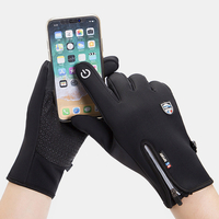 Écran tactile unisexe en plein air hiver Plus Velvet Riding Keep Warm Waterptoof Gants en cuir