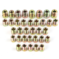 Écrous de kit de montage de tube de conduite de frein 35PCS pour fusées inversées 3/16 et 1/4 zinc