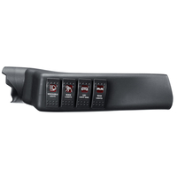 Côté gauche rouge Un panneau de commande de commutateur de pilier avec 4 commutateurs à bascule pour Jeep Wrangler JK 20