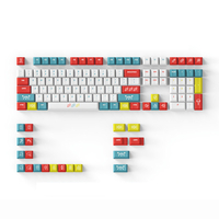 DAGK 128/129 touches Toffee Patch Keycap Set Cherry/XDA Profile PBT Sublimation Keycaps pour claviers mécaniques