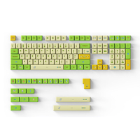 DAGK 129 touches jeu de touches de jeu électronique ensemble XDA profil PBT Sublimation Keycaps pour claviers mécaniques