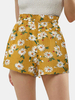 Daisy Print Shorts taille haute femmes Casual