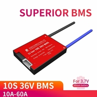 DALY DL10S 10S 36V BMS Batterie Carte de protection 15A 20A 30A 40A 50A 60A BMS étanche pour rechargeable Lifepo4 Lithiu