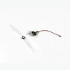 Dancing Wings Hobby Moteur Brossé 4x12mm + Hélice 76mm + Servo 1.7g + Mini Récepteur DIY Micro Système dAlimentatio