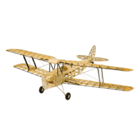 Dancing Wings Hobby S19 Mini Tiger Moth 980mm Envergure Balsa Bois Biplan RC Avion KIT / KIT + Power Combo