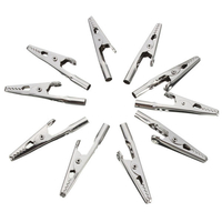 DANIU 10Pcs Pinces de Test Crocodile Alligator Fer Fixation par vis de câble