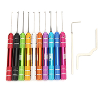 DANIU 12 en 1 pratique de déverrouillage des clés de jeu doutils supprimer les outils avec des crochets de verrouil