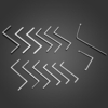 DANIU 14pcs Tension Clé Tige Poussée Tige Rotative Outils Verrouiller Choisir Outils Set