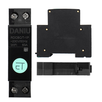 DANIU 1P WIFI Disjoncteur Minuterie Intelligente Relais Commutateur Télécommande Vocale par Tuya APP Maison Intelligente