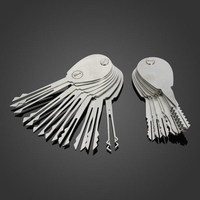 DANIU 20pcs Pliable Ouvre Serrure de Voiture Outils Double Verrouillage Face Pioche Kit de Serrurerie