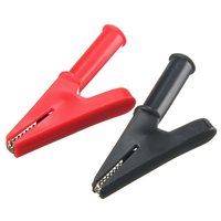 DANIU 2Pcs 2000V 30A clips de test de sécurité de dossiers de crocodile alligator pour 4mm Banana Plug