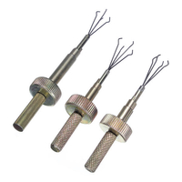 DANIU 3pcs en acier inoxydable Cross Lock Pick Set Outils de serrurerie
