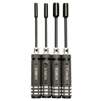 DANIU 4 pcs Métal 4.0 / 5.5 / 7.0 / 8.0mm Hex Tournevis Outils ÉCROU Clé Socket Tournevis Clé Ensemble