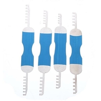 DANIU 4Pcs Ensembles de cadenas à double face Ouverture de verrouillage de porte Outil de serrurerie