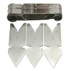DANIU 4Pcs Filetage Vis Pas De Coupe Jauge À Outils Set Center Gage 55 & 60 ° Pouce & Métrique