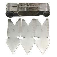 DANIU 4Pcs Filetage Vis Pas De Coupe Jauge À Outils Set Center Gage 55 & 60 ° Pouce & Métrique