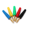 DANIU 5pcs 5 couleurs 2mm cuivre Banana Plug Jack pour test de sondes damplificateur de haut-parleur
