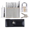 DANIU Cadenas dentraînement transparent avec 12 pics de verrouillage de déverrouillage Ensemble doutils d