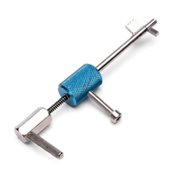 DANIU Civil Lock Quick Forced Open Lock Picks Outil de serrurier Argent + Bleu