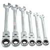 DANIU Clé de Tête Flexible À Cliquet Combinaison À Clé Clé À Clavette Garage Outil Métrique 6 mm 7 mm 8 mm 10 mm 11 mm 1