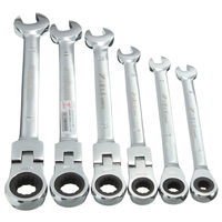 DANIU Clé de Tête Flexible À Cliquet Combinaison À Clé Clé À Clavette Garage Outil Métrique 6 mm 7 mm 8 mm 10 mm 11 mm 1