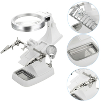 DANIU DAMultifunctionel Soudage LED Magnifier Acier à Main à Braser Outil de Serrage Lentille Pince Outil