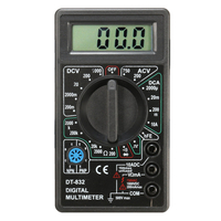 DANIU DT832 Digital LCD Multimètre Ohm Voltage Ampère Mètre Buzzer Fonction avec Test de Sonde