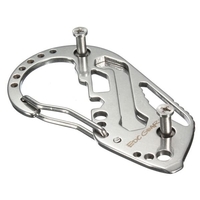 DANIU EDC Multi Pocket Tool Mousqueton Tournevis Clé Engrenage Porte-clés Clip Dossier Porte-clés