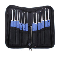 DANIU Ensemble de crochets de serrure en acier inoxydable 18 en 1 Outils de serrurier